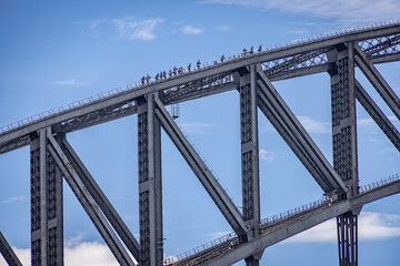 Climbing Sydney Harbour Bridge, Sydney, Australia
