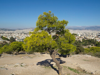 Athen und die Akropolis in Griechenland