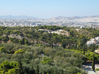 Fototapeta na wymiar Athen und die Akropolis in Griechenland