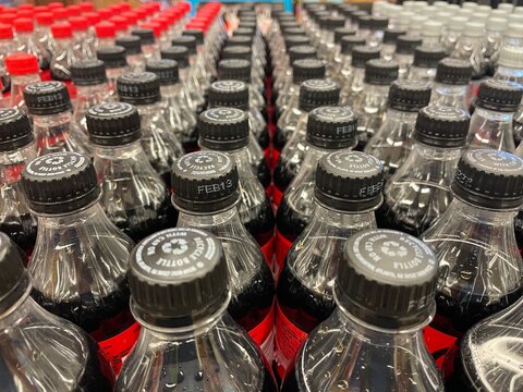 Grocery Store Coca Cola Bottle Tops Black