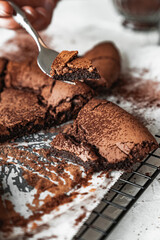 chocolate chip cookies and coffee cake torte chocolate cloud