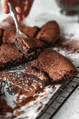 chocolate chip cookies and coffee cake torte chocolate cloud
