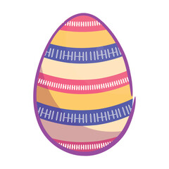 Isolated colored easter egg icon Vector