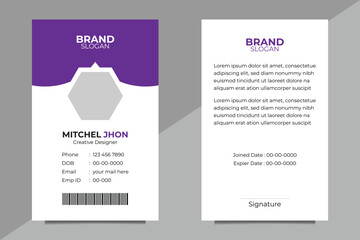 ID Card Design Template