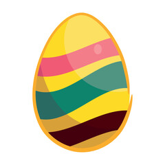 Isolated colored easter egg icon Vector
