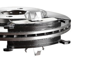 Brake disc with pads
