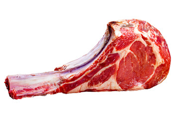 Tomahawk meat raw