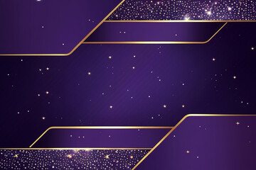 background with stars and golden lines