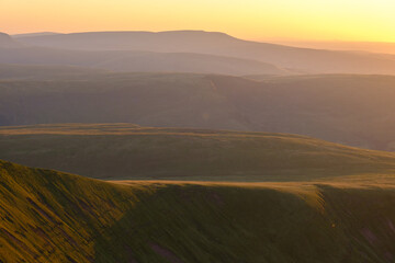 sunrise in the mountains