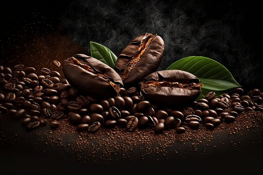 image, coffee beans, generative ai