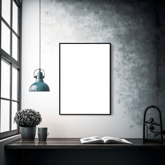 Creepy Frame Mockup Room with Horror-Themed Centerpiece Frame Design