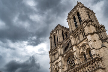 Cathedral Notre Dame On Ile De La Cite In Paris, France