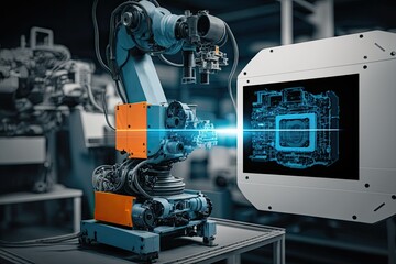 Manufacturing High Tech Electric Vehicles with a Robot Arm Assembly Line in a Digitalized Industry 4.0 5G IoT World. Analyzing and Scanning Production Efficacy with AI Powered Computer Vision