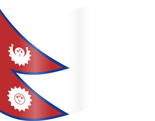Nepal Fluttering Waving Flag
