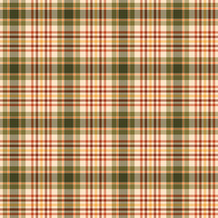 Autumn Plaid Seamless Pattern - Colorful repeating pattern design