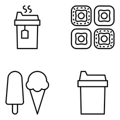 Takeaway Vector Line Icons