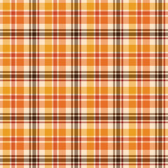 Autumn Plaid Seamless Pattern - Colorful repeating pattern design