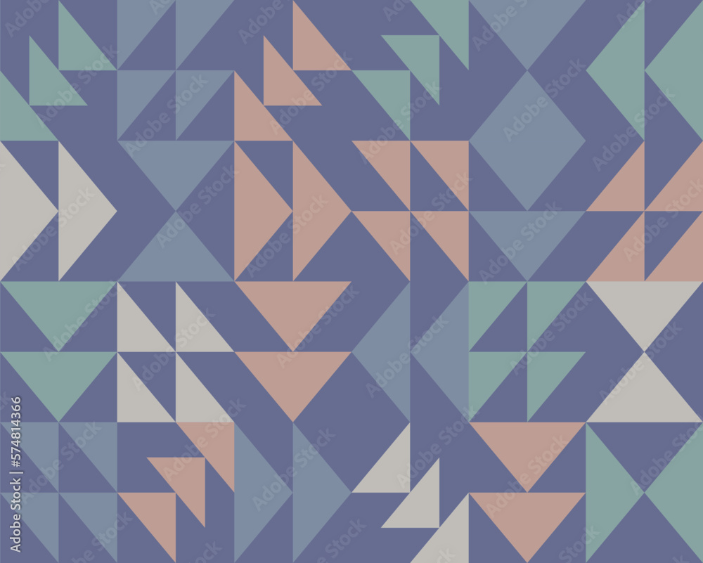 Fototapete abstract arrows retro seamless pattern. geometric background texture