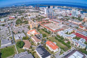 Fototapeta na wymiar Aerial View of West Palm Beach in Florida