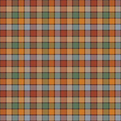 Autumn Plaid Seamless Pattern - Colorful repeating pattern design