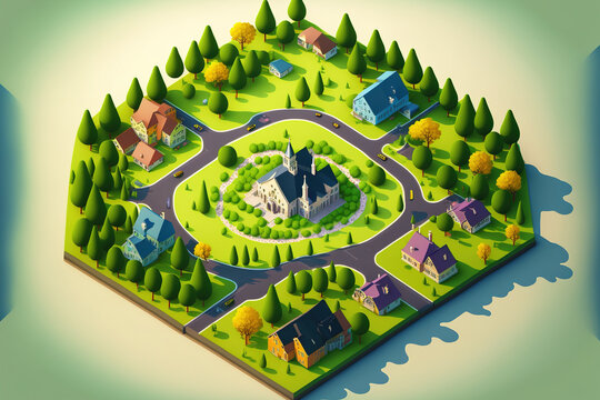 View from above of a land parcel. Gps registration survey of real estate, property, and area for map. Residential development and building concept. Also available for sale, purchase, or investment ho