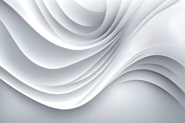 Abstract of white swirl pattern background. White wave and line pattern space. Clean and clear background for commercial usage.