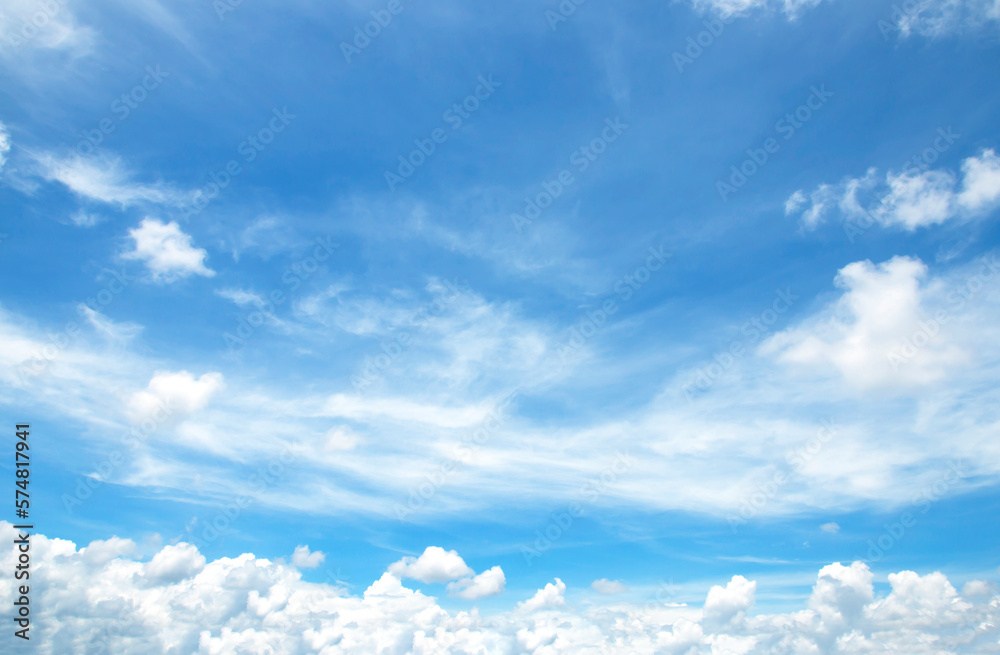 Wall mural the vast blue sky and clouds sky