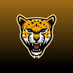 Jaguar Head Mascot Logo - Animals Mascot E-sport Logo, Vector Illustration Design  Concept. © elfazastuff