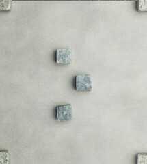 Fototapeta na wymiar gray stones on a gray background