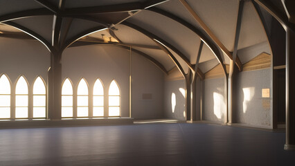 Obraz premium A Church's Enduring Legacy: A Beacon of Hope and Inspiration, Generative AI