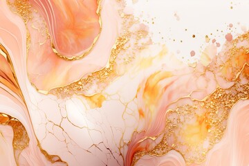 Natural orange and gold marble texture