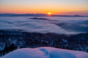 美幌峠から雲海と朝日