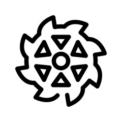 Cogwheel Icon Vector Symbol Design Illustration