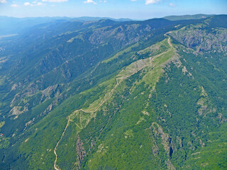 Fototapeta premium Mountains above Sopot in Bulgaria 
