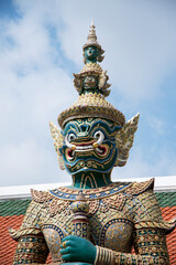 Giant Demon guardian statue located in Grand Palace ,Bangkok