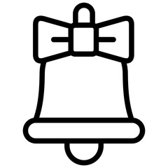 bell ilustration with outline