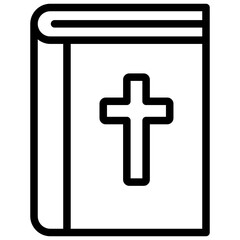 Obraz premium bible ilustration with outline