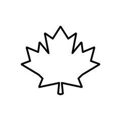 Canadian maple leaf icon isolated. Canada symbol maple leaf. Flat design. Vector Illustration.eps