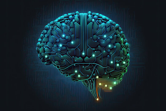 Illustration about artificial intelligence.