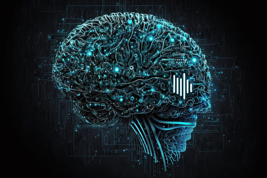 Illustration about artificial intelligence.