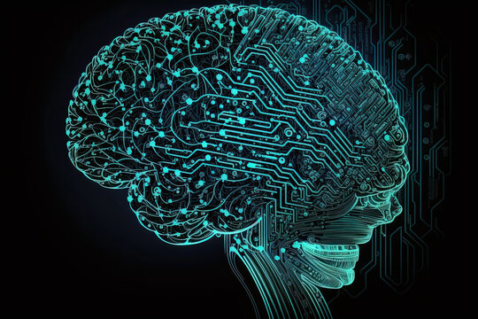 Illustration about artificial intelligence.