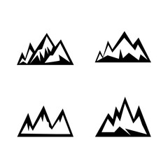 Mountain Icons Set. trendy style illustration on white background..eps
