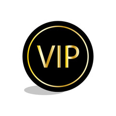Black golden circle vip for concept design. Certificate design. Vector illustration.