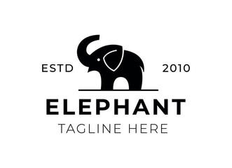 elephant logo vector icon illustration