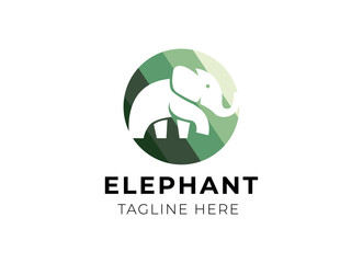 elephant logo vector icon illustration