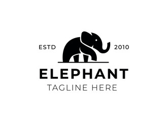 elephant logo vector icon illustration