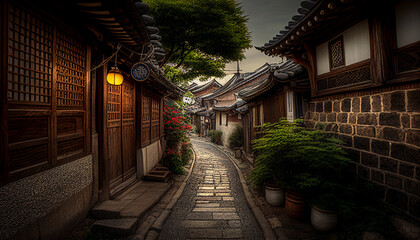 Fototapeta premium Street in the old town
