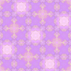 Abstract liquid ink painting background in pink and purple pastel colors with gold splashes. Soft pastel and gold marble abstract backgrounds created using alcohol ink technique in seamless pattern