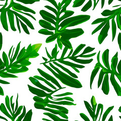 Green leaf pattern