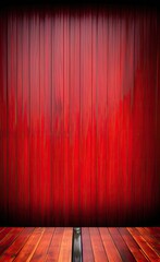 red stage with curtains and spotlights, Generative AI